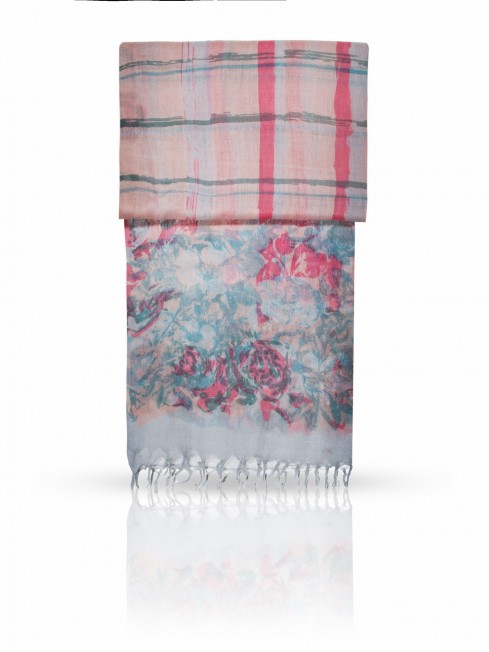 Палантин Женский W-ROSE.CHECKS/PINK